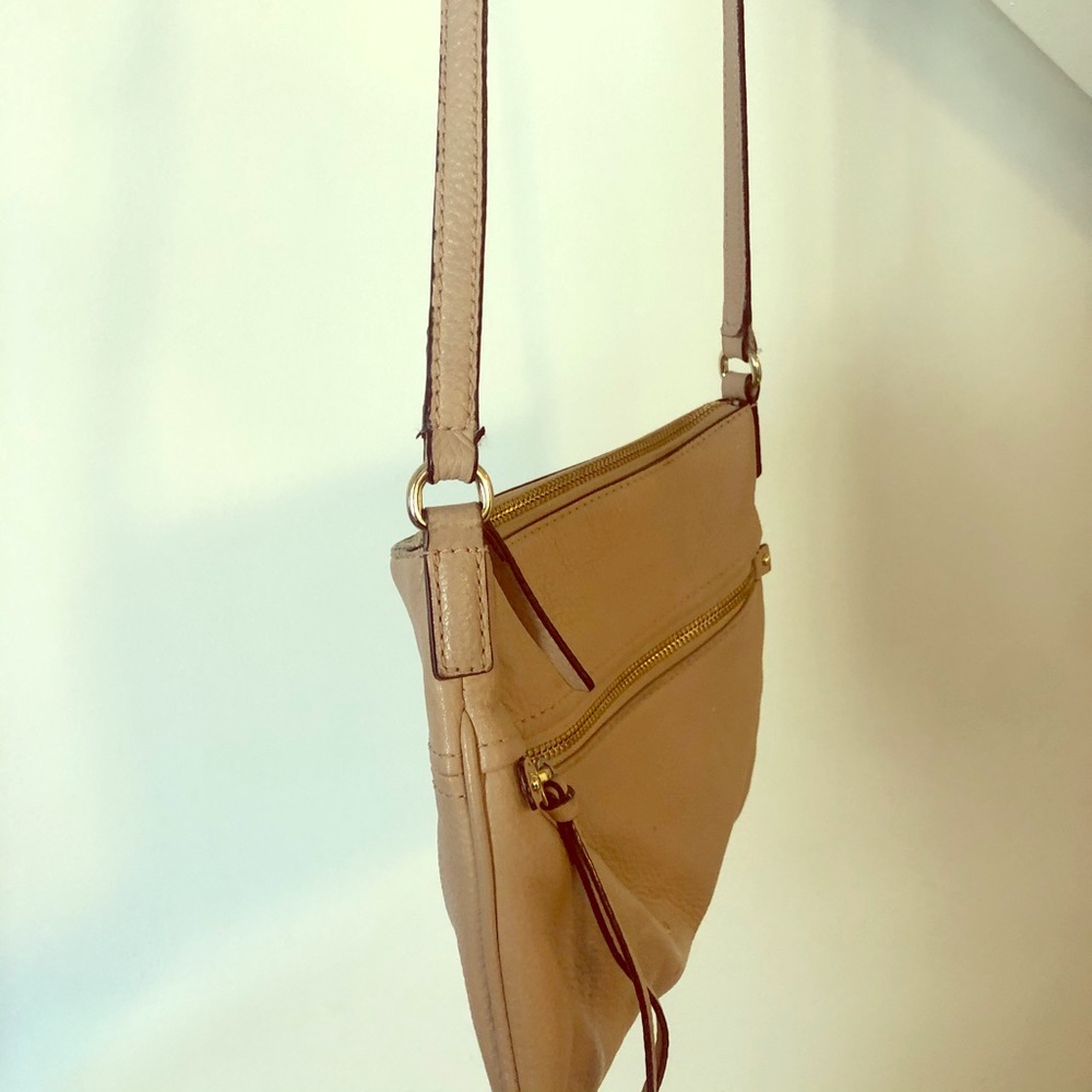 Kate Spade Leather Crossbody Bag - Tan/Cream